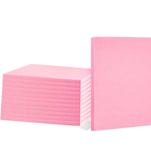 Frienda 12 Pcs Xps Foam Board Craft Foam Sheet,12" X 12" X 1/2",Pink | Foam Core Board Bulk, Thick Foam Panels, for Crafting DIY Modeling Sculpture Floral Arrangement Art, Fit School Home Office - color: Pink, size: 12" X 12" X 1/2"