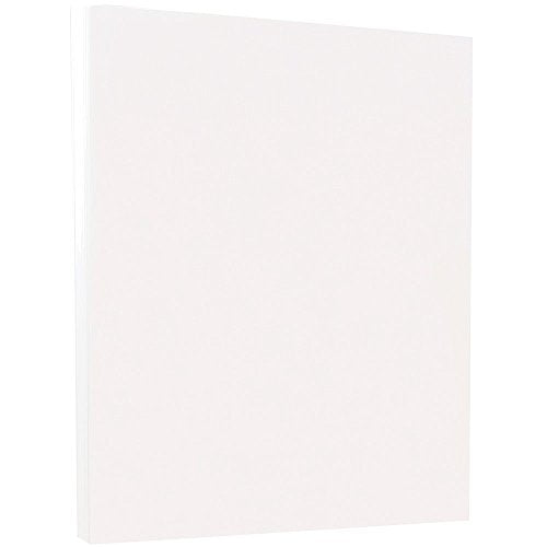 JAM Paper® Vellum Bristol Cardstock - 8.5" x 11" - 67 lb White - 50/Pack - color: White, size: 8.5" x 11"