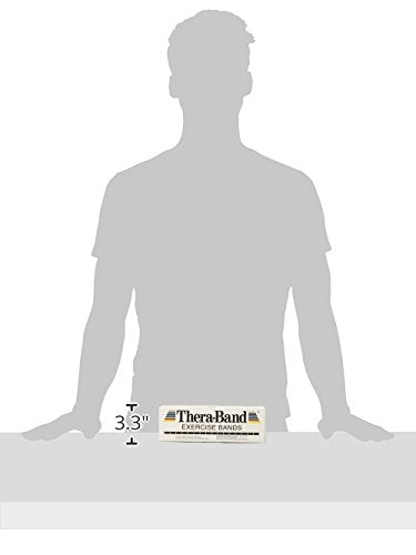 THERABAND Resistance Bands Tan, 6 Yard Roll, Upper Body, Physical Therapy - color: Tan - Extra Thin