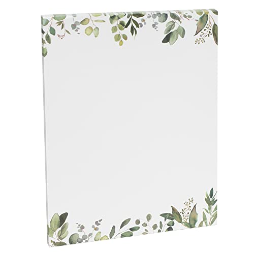 Leaf Theme Paper Stationery, Greenery Letterhead Paper 8.5 x 11 Inches, 50 Sheets, Elegant Writing Paper, Pretty Stationary Paper, Decorative Printer Paper - color: Leaf Paper 50 Set