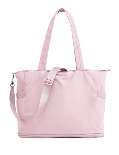 Tote Bag for Women,Puffer Work Bags with Zipper Compartments, Expandable Handbag for Travel Work Sport