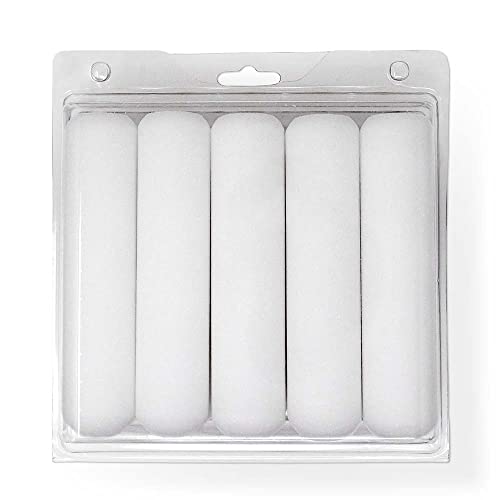 FoamPRO 176-10, 15.2cm(6인치) 폼 롤러 리필 (10팩) 미세 마감 페인트 롤러, 폼 페인트 롤러 커버, 홈 페인팅 용품 및 페인트 도구 - size: Pack of 10, style: 리필 15.2cm(6인치)