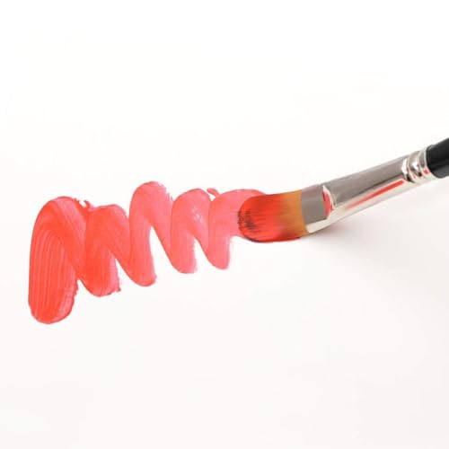 Transon Synthetic Filbert Paint Brush Set 10pcs for Acrylic Watercolor Gouache Art Painting and Body Craft Painting - size: Filbert 10 PCS