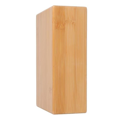VANZACK Bamboo Yoga Brick Wooden Yoga Block for Training Dance Practice Home Fitness Smooth Surface Natural Material Portable Auxiliary Tool 9.05 X 5.90 X 2.95 in