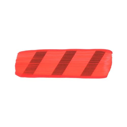 GOLDEN Heavy Body Acrylics, Fluorescent Red, 4 fl. oz. Jar | Artist grade acrylic paint with rich pigment load and a thick body that retains texture and toolmarks.