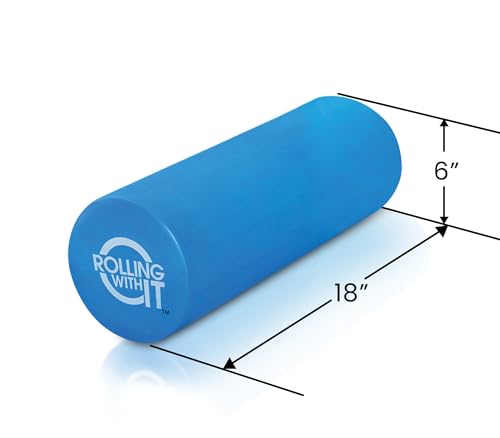 Rolling With It High Density Foam Roller for Physical Therapy - size: 18 x 6 Inch