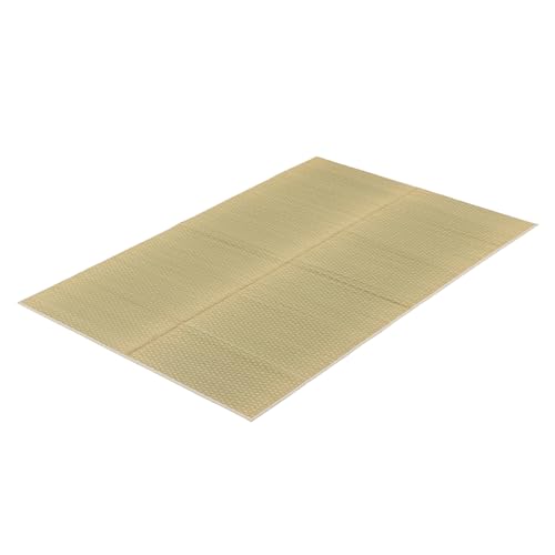 FULI Japanese Tatami Igusa Rug, Medium (55.12" x 78.74"), Natural | Traditional Asian Rug Design, Floor Rug for Living Room, Kitchen and Bedroom, Kyushu rush grass, woven surface - size: Medium