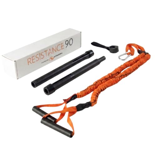 Stroops Slastix Dual Resistance Bands Training Kit - Complete Foam Resistance Band Set for Strength, Mobility & Full-Body Workout | 90 System - color: Black, size: Light