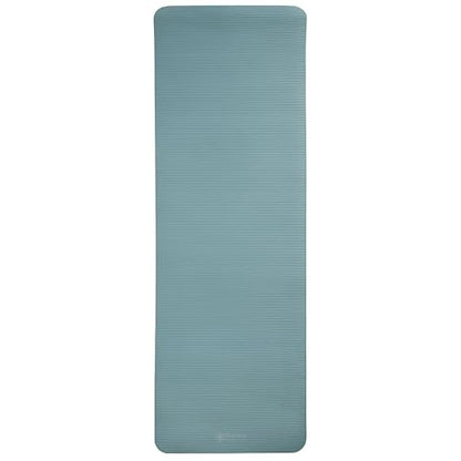 Gaiam Thick Yoga Mat, Exercise & Fitness Mat with Easy-Cinch Carrying Strap - color: Balsam, size: 2/5" (10MM)