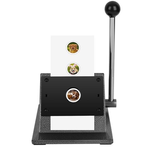 1.38''/35mm Paper Button Cutter for Making 1''/25mm Badges | Round Metal Graphic Die Cutter for DIY Badges Crafts Keychains Cardstock Photo Paper - size: 35mm Graphic Cutter
