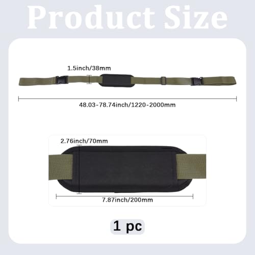 GORGECRAFT Camping Chair Strap Adjustable Beach Chair Carrying Backpack Anti-Slip Shoulder Straps Replacement Universal for Foldable Bikes Scooter Backpacking Picnics Outdoor Olive Green 122-200cm - color: Dark Olive Green