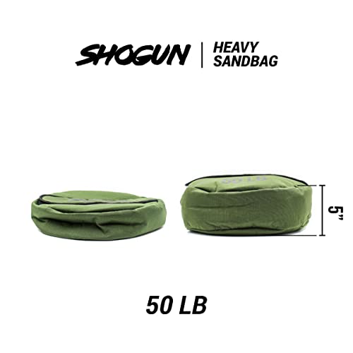 Shogun Sandbags for Working Out – Heavy Duty Workout Sandbag for Weight Training, Cross Training, Strongman, Fitness & Military Use – Adjustable Exercise Sand Bags for Full Body Training - color: Green, size: 50 LB