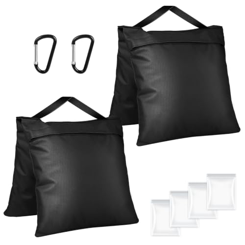 2 Packs Sandbags for Weight, Heavy Duty Sandbags - color: Black, size: 2 PCS