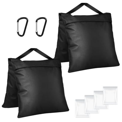 2 Packs Sandbags for Weight, Heavy Duty Sandbags - color: Black, size: 2 PCS