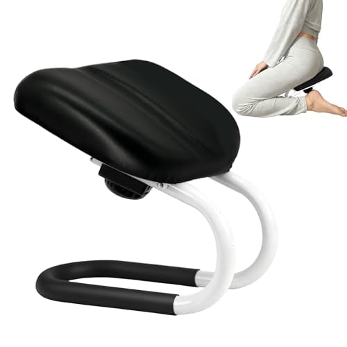 Meditation Bench | Meditation Chair | Kneeling Prayer Bench | Seiza Chair - Adjustable Height, Portable Metal Stool with Non-Slip Cushion for Home, Yoga & Prayer