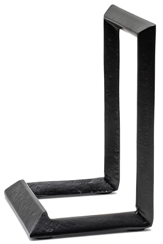 Red Co. 8” Decorative Metal Display Plate Stand and Art Holder Easel in Black Finish - color: Black