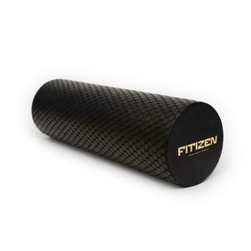 Foam Roller for Muscle Massage, Stiff Back Pain Relief, Physical Therapy, Deep Tissue, Exercise Equipment for Home Gym, Stress, Yoga, Pilates for the Fit Citizen (Black, Mini 12 x 4 Inches) - size: Mini 12 x 4 Inch