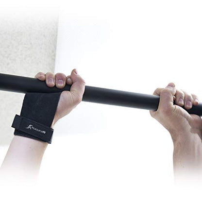 ProsourceFit Gymnastics Hand Grips PU Leather Pair for Pull-Ups, Weight Lifting and Kettlebell Exercises - size: 스몰/미디엄