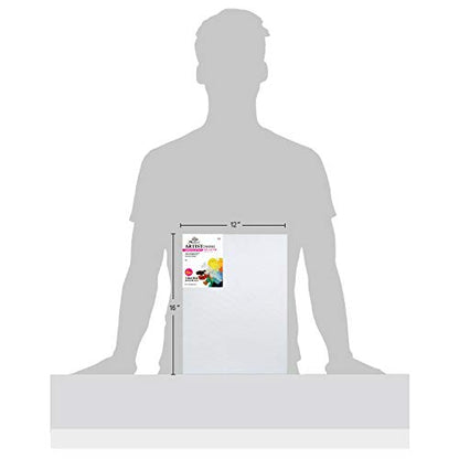 PHOENIX Stretched Canvas for Painting 12x16 Inch/6 Value Pack, 8 Oz Triple Primed 5/8 Inch Profile 100% Cotton White Blank Canvas, Artist Framed Canvas for Oil Acrylic & Pouring Art - size: 12"x16", style: Studio Set (8 Oz.)
