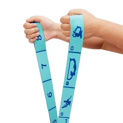 2 PCS Kids Stretching Strap & Band for Dance, Ballet – 8-Loop Adjustable Elastic Equipment for Yoga, Gymnastics Workout, Home Gymnastics, Beginner Flexibility and Stretching Resistance Bands