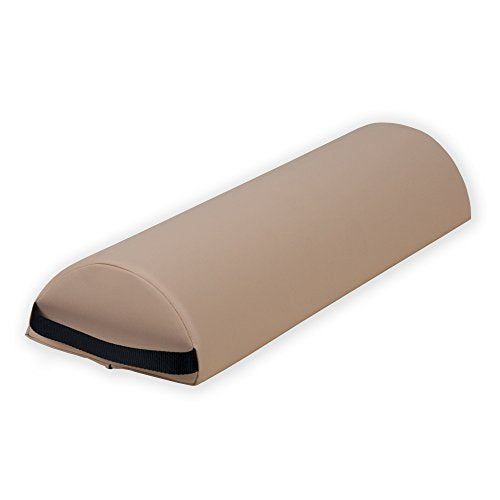 EarthLite Massage Bolster Pillow Half Jumbo, 29in Length x 9in Width x 4.5in Height - color: Marie's Beige