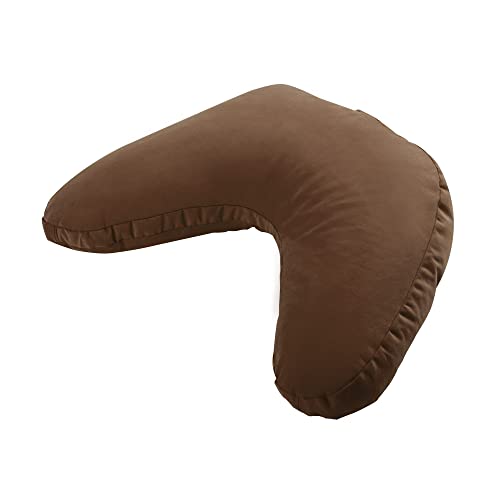 Hugger Mugger V-Shaped Meditation Cushion - Provides Support in Cross-Legged Sitting, Promotes Healthy Posture, Handmade in The USA - color: Brown