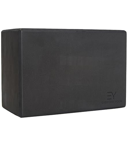 Everyday Yoga Premium Foam Block, 3in/4in/5in Thick, Multi Colors, 1 Block - color: Black, size: Super Block