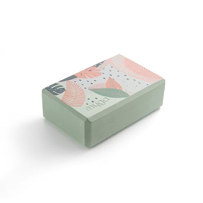 MYGA Yoga Block,Lightweight EVA Foam Yoga Brick,High Density Non-Slip Block for Yoga Poses, Pilates, Balance and Flexibility - color: Palm, size: One Size