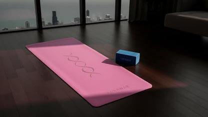 Natural Rubber Workout Mat with Bag | Thick Rubber mat 4.5 mm | Non Slip Yoga Mat Non Slip| Gym Mats for Home Gym Floor Mat, Home Exercise Mats for Home Workout Accessories, Fitness Mat, Workout Mats for Home Gym, Yoga Matt, Stretching Mat, Thick Exercise