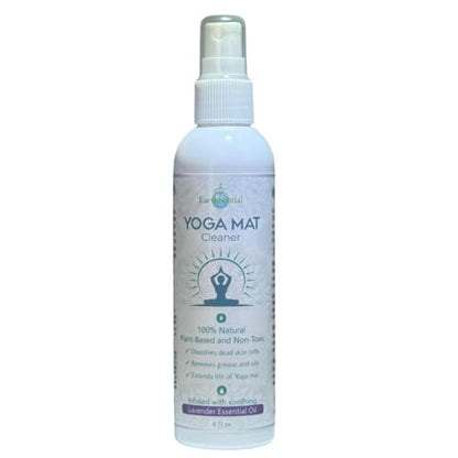 Yoga Mat Cleaner Spray, Non-Toxic, For PVC, TPE, NBR, Cotton, and EVA Mats, 4 oz