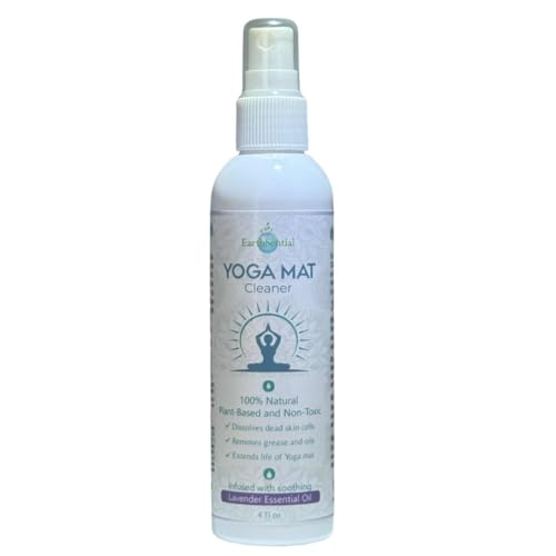 Yoga Mat Cleaner Spray, Non-Toxic, For PVC, TPE, NBR, Cotton, and EVA Mats, 4 oz