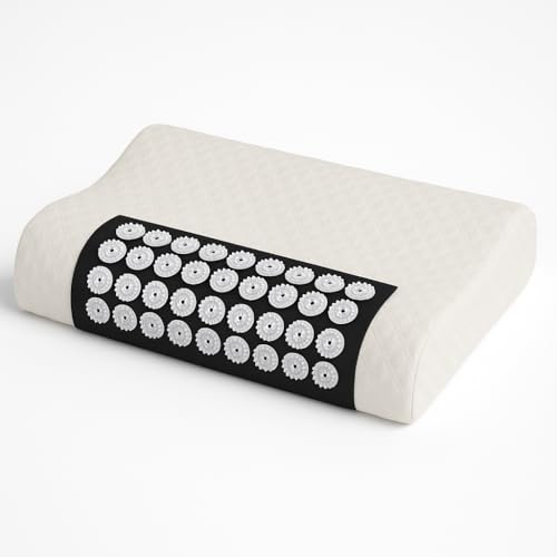 Acupressure Pillow – Memory-Foam Cervical Support for Neck & Back Pain Relief – Therapeutic Trigger-Point Massage Device