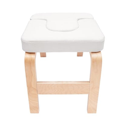 Yoga Headstand Stool,Yoga Inversion Chair,PU Sponge & Solid Wood, 440lbs Load-Bearing,Free Standing,Suitable for Beginners & Yoga Practitioners,Fit for Yoga Room, Bedroom, Office, Gym