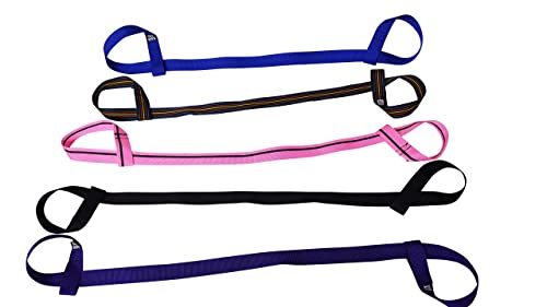 Yoga Mat Carrier Strap, Roller Skate Leash, Ski Boots Or Snowboard Shoulder Sling Made In USA. - color: Purple