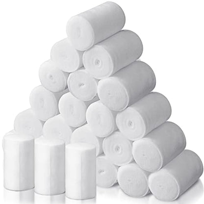Treela 24 Rolls Cotton Cast Padding Individually Wrapped,4 Inch x 8.9 Ft | Soft Undercast for Plaster Casts, Pet Bandages, Halloween Mummy Decor, Mask Making, Art Projects, Comfortable Wrap - size: 4 Inch x 8.9 ft