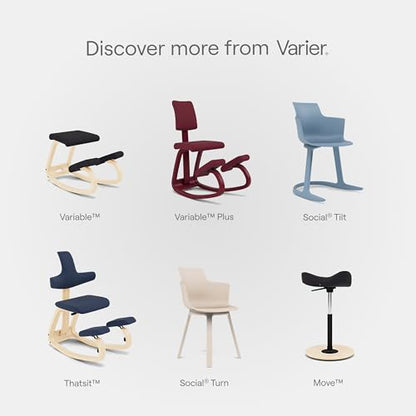 Varier Ergonomic Kneeling Chair, Rocking Knee Stool for Home Office Desk - color: Forest