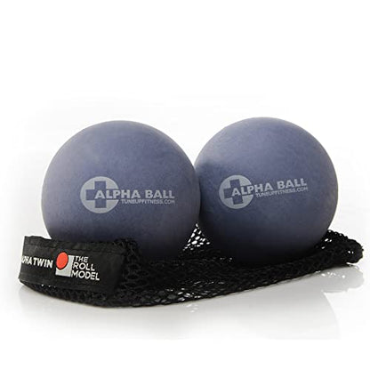 Tune Up Fitness – Alpha Twin Set in Tote | Larger Sized Yoga Massage Therapy Balls | Trigger Point Ball, Myofascial Release and Pain Relief for Upper & Lower Back, IT Band, QL, Hamstrings, Glutes