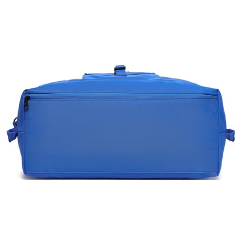 SUNNY BIRD Duffel with Utility Pouch, 40L Weekender Overnight Bag with Shoe Compartment for Travel and Sports (Blue) - color: Blue