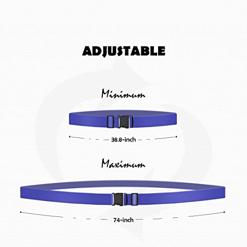2pcs 74″×2″Luggage Straps for Suitcases,Adjustable Suitcase Straps and Heavy Duty Strap Buckle Packing Straps Travel Accessories,Navy Blue - color: Navy Blue 2PCS