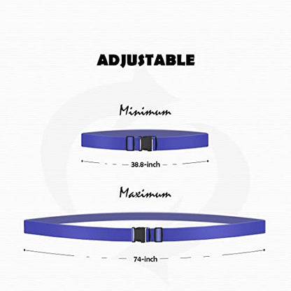 4pcs 74″×2″Luggage Straps for Suitcases,Adjustable Suitcase Straps and Heavy Duty Strap Buckle Packing Straps Travel Accessories,Navy Blue - color: Navy blue 4PCS