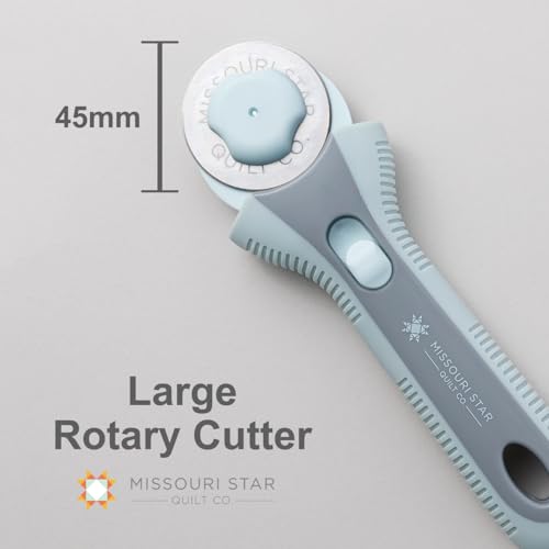 Missouri Star Rotary Cutter, 45mm Blade, Rolling Cutter Tool for Quilt Appliques and Cutting Fabrics, Essential Quilting and Sewing Supplies for DIY Craft Projects - color: 45mm Rotary Cutter