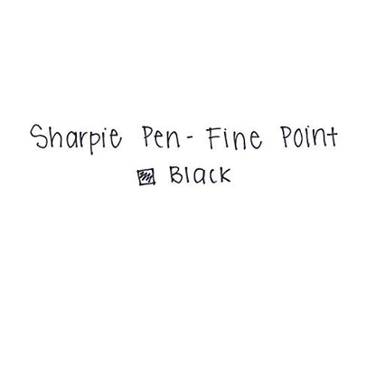 SHARPIE Felt Tip Pens, Fine Point (0.4mm), Black, 4 Count (Pack of 2) - size: 4 Count (Pack of 2)