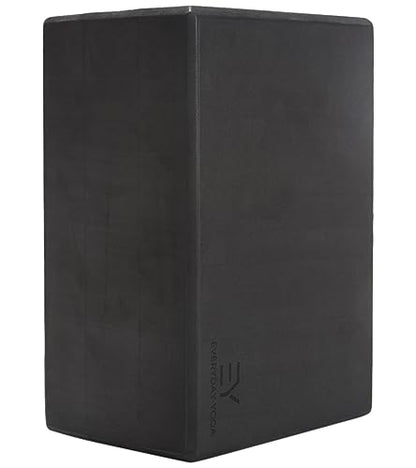 Everyday Yoga Premium Foam Block, 3in/4in/5in Thick, Multi Colors, 1 Block - color: Black, size: Super Block