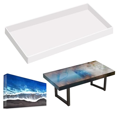 Extra Large Epoxy Resin Mold 22.63x11.81x1.38in, Reusable Resin Molds | for River Table, Coffee Table, Trays, Cutting Boards, DIY Resin Art