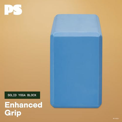 POPSUGAR Solid EVA Yoga Block, 4"x6"x9" Brick (Periwinkle) | EVA Foam | Lightweight | Balance, Alignment & Flexibility