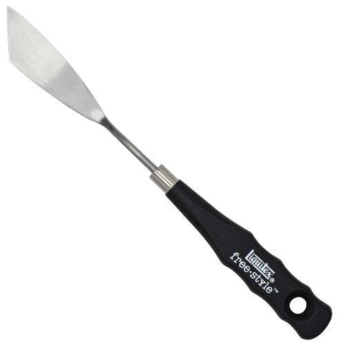 Liquitex Professional Freestyle Small Painting Knife, No. 3 | Rustproof Stainless Steel Knife Blade, Non-Slip Ergonomic Handle for Grip, Riveted Handle for Durability - size: Small, style: No. 3