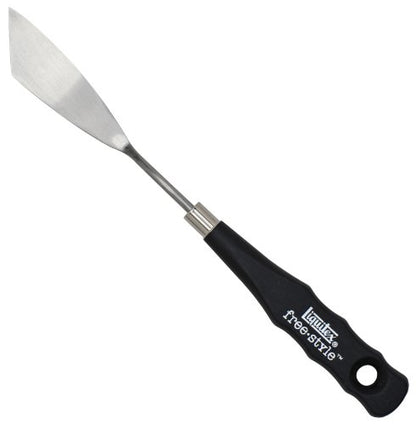 Liquitex Professional Freestyle Small Painting Knife, No. 3 | Rustproof Stainless Steel Knife Blade, Non-Slip Ergonomic Handle for Grip, Riveted Handle for Durability - size: Small, style: No. 3