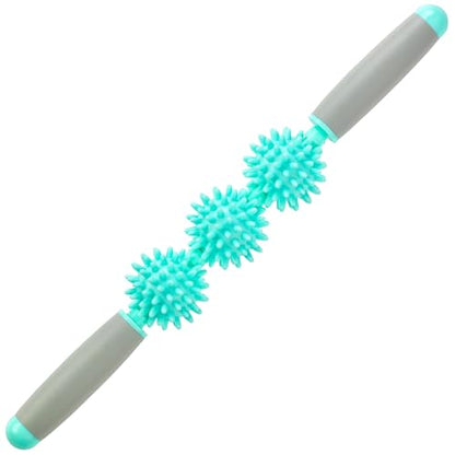 Coolife Fascia Muscle Roller, Cellulite Massager, Fascia Roller Stick - color: Mint Green