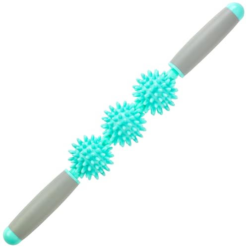 Coolife Fascia Muscle Roller, Cellulite Massager, Fascia Roller Stick - color: Mint Green