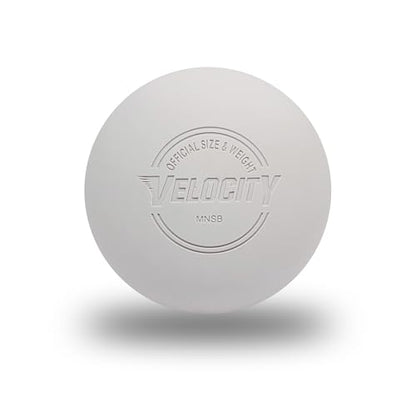 Velocity Lacrosse Balls - 9가지 색상 선택 가능, 1, 2, 3, 6, 18, 60, 120 (케이스) 팩 - color: 화이트., size: 1 Ball, style: 연습용 공